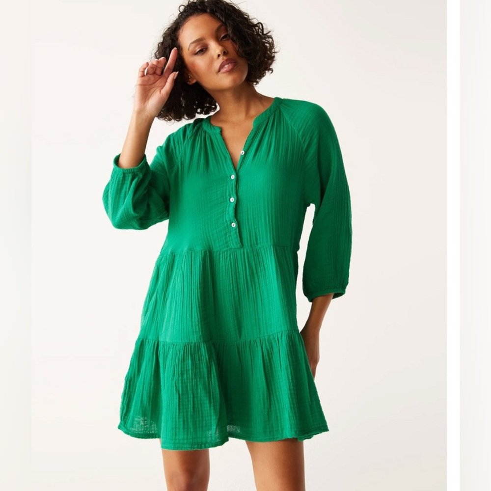 Green Women's Swim Cover-Up Dress